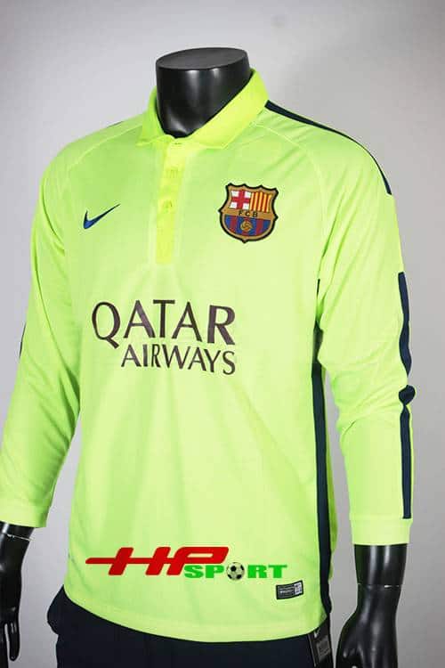 Bộ quần áo Barcelona 2014-2015 mẫu thứ 3 tay dài 1 Bộ quần áo Barcelona 2014-2015 mẫu thứ 3 tay dài
