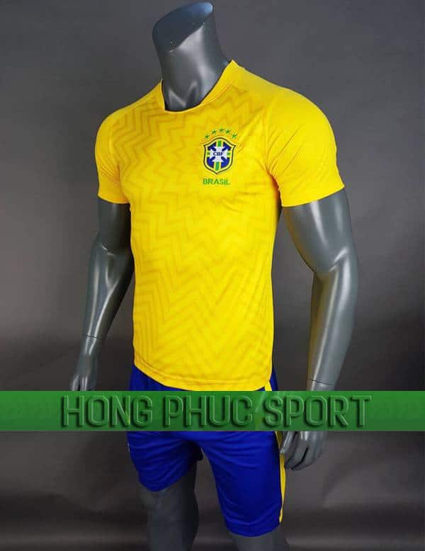 Bộ quần áo đấu tuyển Brazil World Cup 2018 sân nhà màu vàng
